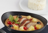 Red Curry with BBQ Duck with Pineapple